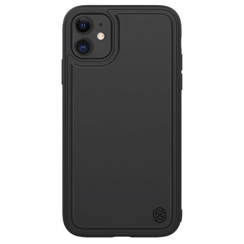 Apple iPhone 11, plastový zadný kryt, stredne odolný proti nárazu, podpora bezdrôtového pripojenia Qi, kompatibilný s magnetickým štartérom do auta, Nillkin Magic Pro Case, čierny