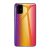Samsung Galaxy A51 SM-A515F, silikónová ochrana obrazovky, sklenená zadná strana, uhlíkový vzor, žltá