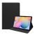Samsung Galaxy Tab S6 Lite 10.4 / Tab S6 Lite 10.4 (2022) SM-P610 / P615 / P613 / P619, puzdro s priečinkom, stojan, textilný efekt, čierna farba