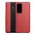 Huawei P40, bočné otváracie puzdro, kožený efekt, indikátor hovoru, textilný vzor, View Window, červená