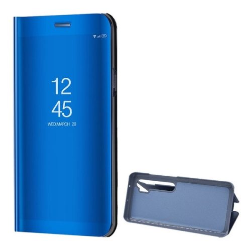 Xiaomi Mi Note 10 Lite, Bočné otváracie puzdro s indikátorom hovoru, Smart View Cover, modré (náhradný trh)