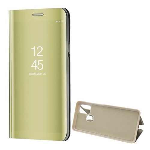 Samsung Galaxy A21s SM-A217F, puzdro s bočným otváraním a indikátorom hovoru, Smart View Cover, zlaté (náhradný trh)