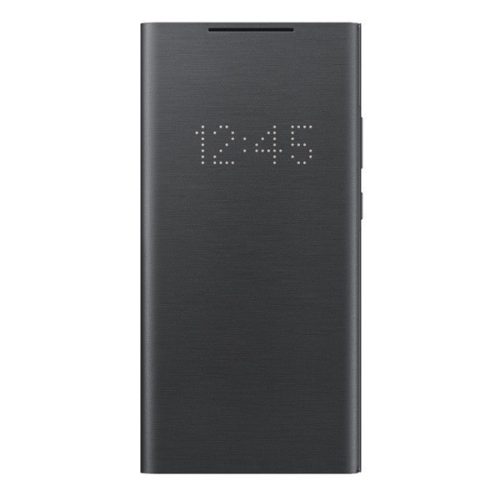 Samsung Galaxy Note 20 Ultra / 20 Ultra 5G SM-N985 / N986, puzdro s bočným otváraním a LED displejom, čierne, z výroby