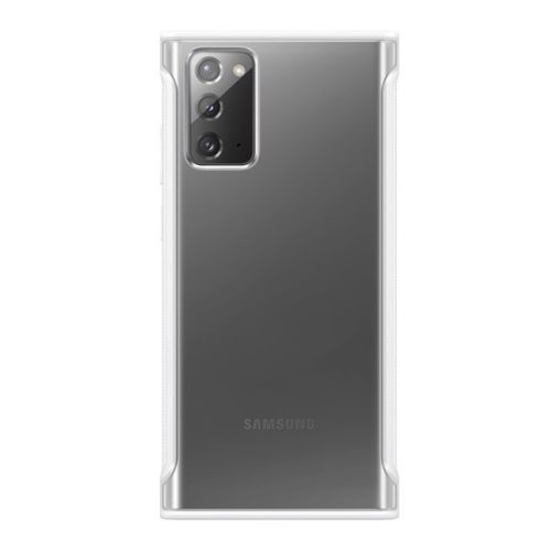 Samsung Galaxy Note 20 / 20 5G SM-N980 / N981, plastový zadný kryt, priehľadný ochranný, továrenský číry/biely, číry/biely