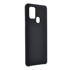   Samsung Galaxy A21s SM-A217F, Plastový zadný kryt, pogumovaný, plyšový interiér, čierny