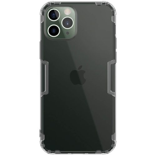 Apple iPhone 12 / 12 Pro, silikónové puzdro, Nillkin Nature, ultratenké, sivé