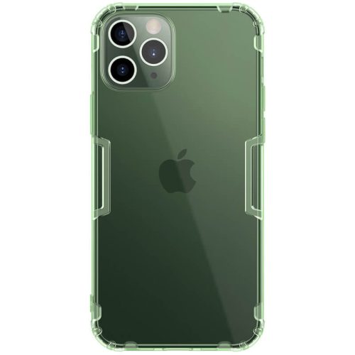 Apple iPhone 12 / 12 Pro, silikónové puzdro, Nillkin Nature, ultratenké, zelené