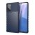 Samsung Galaxy Note 20 / 20 5G SM-N980 / N981, Silikónové puzdro, stredne odolné proti nárazu, s vypuklým pruhovaným vzorom, tmavomodré