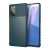 Samsung Galaxy Note 20 / 20 5G SM-N980 / N981, silikónové puzdro, stredne odolné proti nárazu, s vypuklým pruhovaným vzorom, zelené