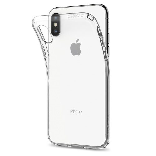 Apple iPhone X / XS, silikónové puzdro, Spigen Crystal Flex, číre