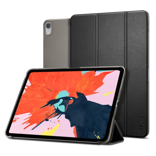 Apple iPad Pro 12.9 (2018), flipové puzdro, puzdro Smart Case, Spigen Smart Fold, čierna