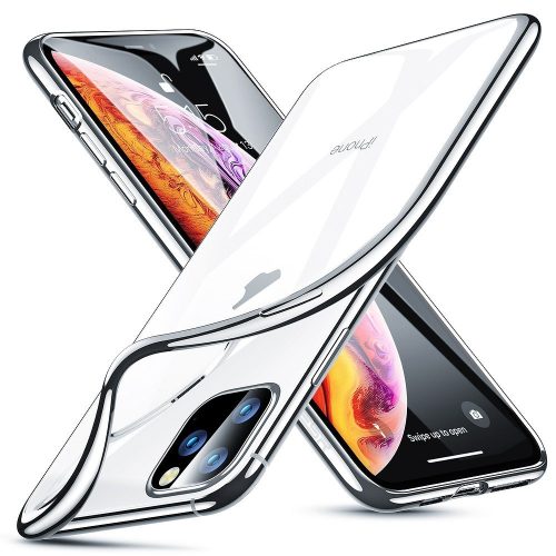 Apple iPhone 11, silikónové puzdro, ESR Essential Crown, číra/strieborná
