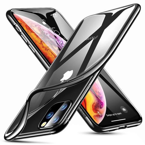 Apple iPhone 11 Pro Max, silikónové puzdro, ESR Essential Crown, číre/čierne