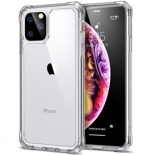 Apple iPhone 11 Pro, silikónové puzdro, plastová zadná strana, päta so vzduchovým vankúšom, stredne odolné proti nárazu, ESR Air Armor, číre