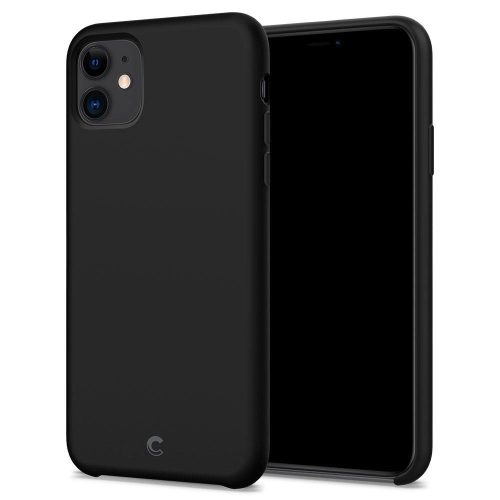 Apple iPhone 11, silikónové puzdro, Spigen Cyril Silicone, čierne