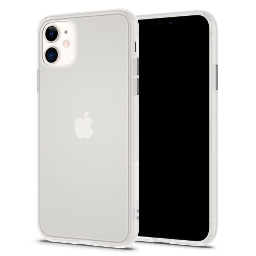 Apple iPhone 11, silikónové ochranné puzdro + plastový zadný kryt, stredne odolné proti nárazu, Spigen Ciel Cyril Color Brick, priesvitné/biele