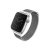 Apple Watch 1-6, SE (42 / 44 mm), kovový remienok, milánsky štýl, s magnetickým zámkom, Uniq Dante, strieborná