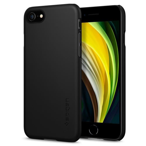 Apple iPhone 7 / 8 / SE (2020) / SE (2022), Plastový zadný kryt, Spigen Thin Fit, čierny