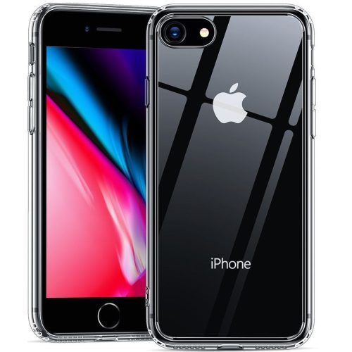 Apple iPhone 7 / 8 / SE (2020) / SE (2022), Silikónová ochrana displeja, Zadné tvrdené sklo, ESR Ice Shield, číra