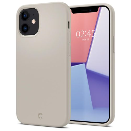 Apple iPhone 12 Mini, silikónové puzdro, Spigen Cyril Silicone, sivé