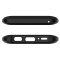 Apple iPhone 12 / 12 Pro, silikónové puzdro + plastový chrbát, so stojanom, Spigen Tough Armor, čierna