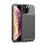 Apple iPhone 11 Pro, silikónové puzdro, stredne odolné proti nárazu, päta so vzduchovým vankúšom, karbónový vzor, Uniq Hexa, čierna farba