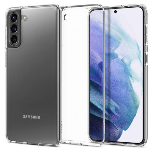 Samsung Galaxy S21 5G SM-G991, silikónové puzdro, Spigen Crystal Flex, priehľadné