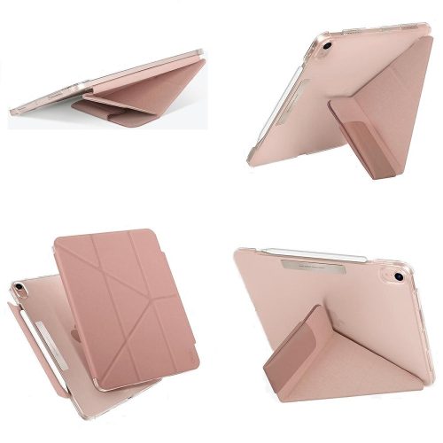 Apple iPad Air (2020 / 2022) / iPad Air 11 (2024), puzdro typu Folder, s držiakom Apple Pencil, magnetické zatváranie, Origami Smart Case, Uniq Camden, ružová