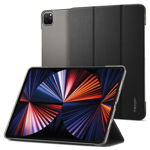 Apple iPad Pro 12.9 (2021) / iPad Pro 12.9 (2022), Flip Case, Smart Case, Spigen Liquid Air Folio, čierna