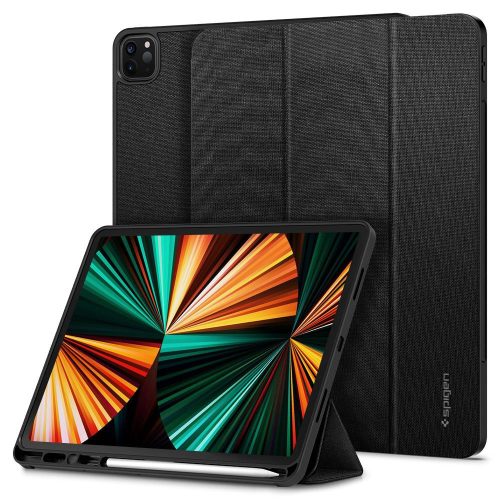 Apple iPad Pro 12.9 (2021) / iPad Pro 12.9 (2022), Flipové puzdro, Smart Case, Spigen Urban Fit, čierna