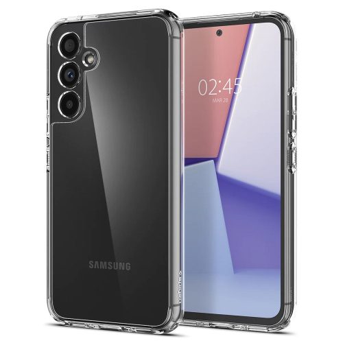 Samsung Galaxy A54 5G SM-A546B, plastový zadný kryt + silikónový rám, Spigen Ultra Hybrid, priehľadný