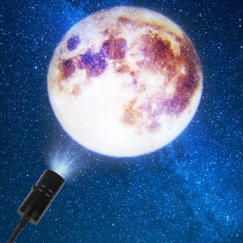 LED projektor oblohy, nočný dekoratívny projektor (Zem, Mesiac, Mesiac a hviezdy)
