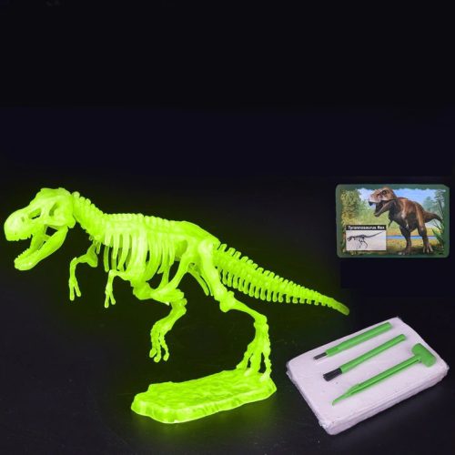 Fosforeskujúca stavebnica kostry dinosaura T-rex