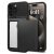 Apple iPhone 15 Pro Max, Silikónové puzdro s plastovou zadnou časťou, Spigen Slim Armor CS, čierne