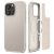Apple iPhone 15 Pro Max, Silikónová ochrana obrazovky + plastový zadný kryt, kožený zadný kryt, kompatibilný s nabíjačkou Magsafe, Spigen Ciel Cyrill Kajuk Mag, sivá