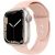 Apple Watch 4-6, SE, SE (2022) (38 / 40 mm) / Watch 7-9 (41 mm), silikónový remienok, nastaviteľný, s dvoma otvormi, TP IconBand, ružový