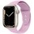 Apple Watch 4-6, SE, SE (2022) (38 / 40 mm) / Watch 7-9 (41 mm), silikónový remienok, nastaviteľný, s dvoma otvormi, TP IconBand, fialový
