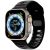 Apple Watch 4-6, SE, SE (2022) (42 / 44 mm) / Watch 7-9 (45 mm) / Watch 10 (46 mm) / Watch Ultra 1-2 (49 mm), silikónový remienok, nastaviteľný, TP IconBand Line, čierny