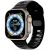 Apple Watch 4-6, SE, SE (2022) (38 / 40 mm) / Watch 7-9 (41 mm), silikónový remienok, nastaviteľný, TP IconBand Line, čierny