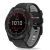 Garmin Fenix 3 / 3 HR / 5X / 5X Plus / 6X / 6X Pro / 7X, silikónový remienok, nastaviteľný, dvojfarebný, TP IconBand Pro, čierna/sivá