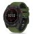 Garmin Fenix 3 / 3 HR / 5X / 5X Plus / 6X / 6X Pro / 7X, silikónový remienok, nastaviteľný, dvojfarebný, TP IconBand Pro, tmavozelený/čierny