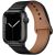 Apple Watch 4-6, SE, SE (2022) (42 / 44 mm) / Watch 7-9 (45 mm) / Watch Ultra 1-2 (49 mm), kožený remienok, nastaviteľný, TP LeatherFit, čierny