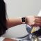 Apple Watch 4-6, SE, SE (2022) (38 / 40 mm) / Watch 7-9 (41 mm) / Watch 10 (42 mm), kovový zadný remienok, milánsky štýl, TP MilaneseBand, červené zlato