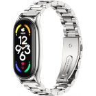 Xiaomi Mi Smart Band 7, kovový remienok, TP Stainless, strieborný