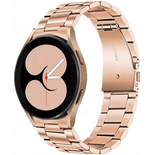 Samsung Galaxy Watch 4 / 5 / 5 Pro / 6 (40 / 44 / 45 mm) / Watch 4 Classic / 6 Classic (42 / 43 / 46 mm), kovový zadný remienok, TP Stainless, červené zlato