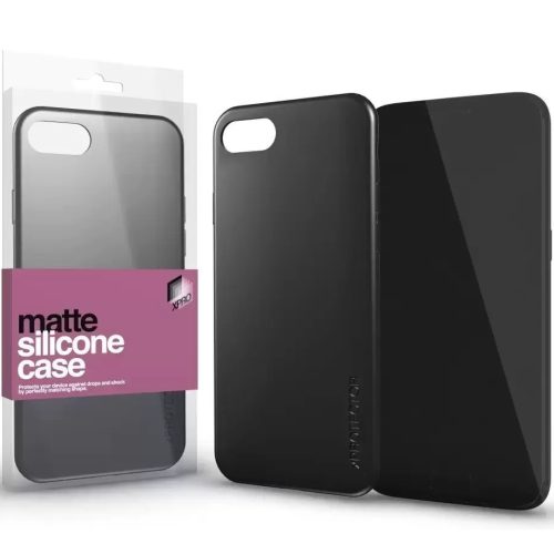 Apple iPhone 7 / 8 / SE (2020) / SE (2022), Silikónové puzdro, ultratenké, matné, Xprotector Matte, čierne