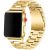 Apple Watch 4-6, SE, SE (2022) (38 / 40 mm) / Watch 7-9 (41 mm), kovový zadný remienok, nehrdzavejúca oceľ, hrubý, Xprotector, zlatá