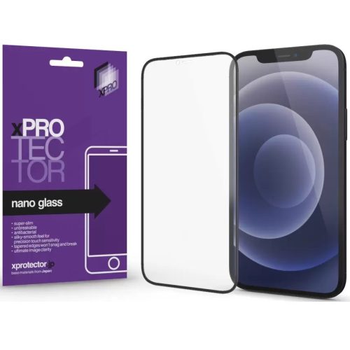 Samsung Galaxy A70 / A70s SM-A705F / A707F, ochranná fólia displeja, nárazuvzdorná fólia (aj na zakrivené časti!), tvrdené sklo, Xprotector Nano Glass, čierna