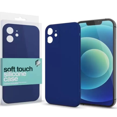 Apple iPhone 11 Pro Max, Silikónové puzdro, Xprotector Soft Touch Slim, tmavomodré