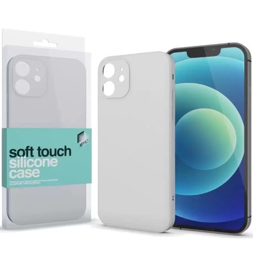 Apple iPhone X / XS, Silikónové puzdro, Xprotector Soft Touch Slim, sivobiele